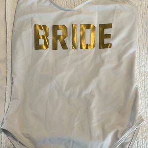 Bride bathing suit